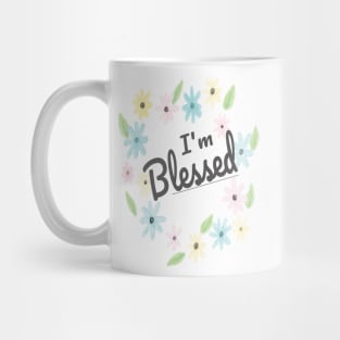 I'm Blessed (Watercolor Flowers) Mug